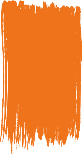 Orange brush stroke