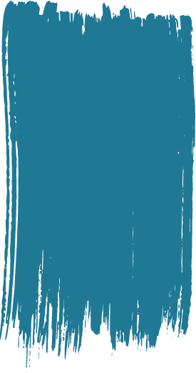 Teal brush stroke